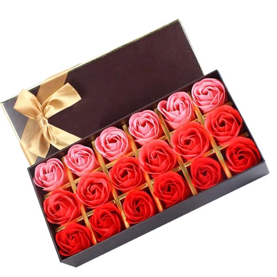 $13.99 • Buy Valentine's Day Lightening Soap Bath Face Simulation Flower Rose+Gift Box