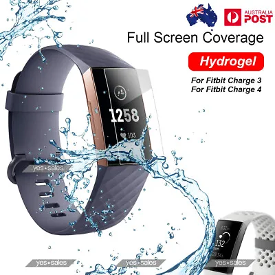 $6.75 • Buy   For Fitbit Charge 4 3 3D Hydrogel Film Anti-Fingerprint HD Screen Protector