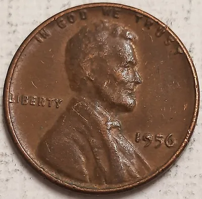 ONE CENT COINS: 1956 No Mint Mark Lincoln Wheat PENNY Coin • $1