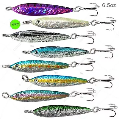 20pcs Random Color Fishing 6.5oz Double Face Mega Metal Fish Jigs Swimmer New • $139.94