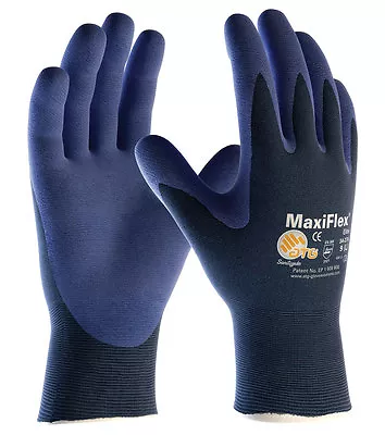 12 X MaxiFlex Elite 34-274 Nitrile Foam Work Gloves High Dexterity Lightweight • £46.20