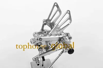 For Kawasaki NINJA ZX6R ZX636 2003 2004 CNC Silver Foot Pegs Rearsets Footpeg • $118.57