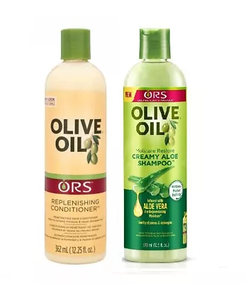 ORS Olive Oil Creamy Aloe Shampoo And Replenishing Conditioner 12oz UK  • £14.99