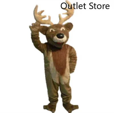 Xmas Elk Halloween Mascot Costume Cosplay Party Dress Outfit Clothing Carnival • $331.86