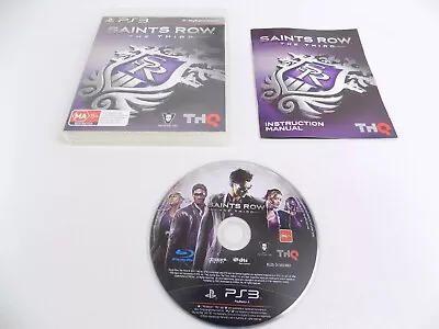 Mint Disc Playstation 3 Ps3 Saints Row The Third III Free Postage • $7.90