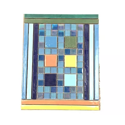 Handmade Tile Mosaic Panel Backsplash 3/8  Thick 12  X 15.25  Mounted On Mesh • $149