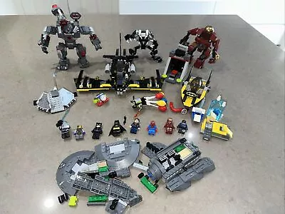 Lego Super Heroes Mixed Lot Parts And Minifigures Ironman Batman Dc Marvel • $17.50