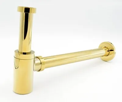£48.99 • Buy Gold Bottle Trap Basin Waste Bathroom Sink Pipe Adjustable  