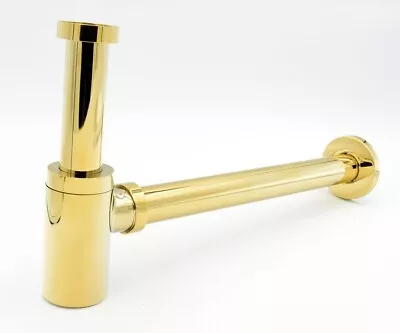 £39.99 • Buy Gold Bottle Trap Waste Pipe Basin Bathroom Sink Pipe Adjustable  