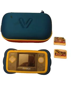 Vtech Mobigo Touch Learning System Plus With Two Games And Zip Case • $19.99