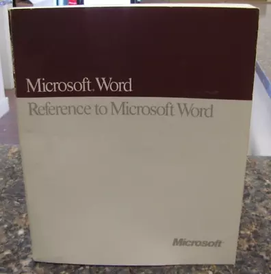 Microsoft 09637 Word Quick Reference Guide Version 4.0 For Apple Macintosh • $4.89