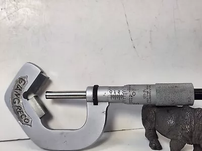 $115.61 • Buy Starrett V-Anvil Micrometer No. 485 - Works Fine - Unique Anvils - Name On Tool