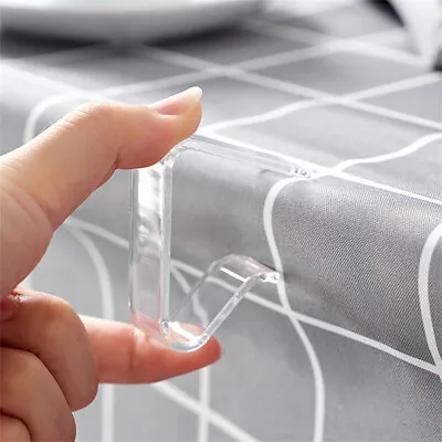 4Pk Tablecloth Clips Picnic Table Cloth Holder Plastic Indoor Table Cover Clamps • £2.76