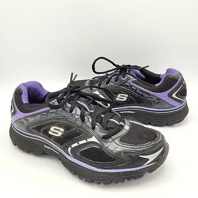 Skechers Tone Ups Resalyte Women 9 Shape Up Toning Fitness Sneakers Purple Black • $25.34