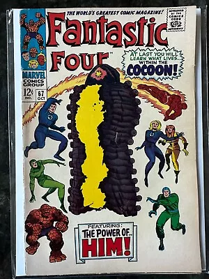 Fantastic Four #67 1967 Key Marvel Comic Book 1st Cameo Appearance Of HIM • $109.99