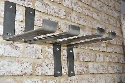 Shelf Brackets Metal Heavy Duty  Scaffold Industrial Steel Rustic Handmade SS/SU • £10