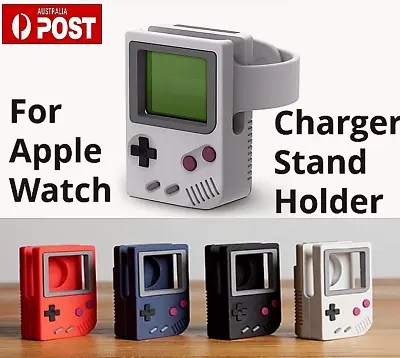 $16.73 • Buy Retro Apple Watch Charging Dock Stand Station Bracket Silicone Charger Holder AU