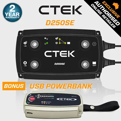 CTEK D250SE Dual Input DC-DC 20A Battery Charger Powerbank 12V Lead Acid Lithium • $429