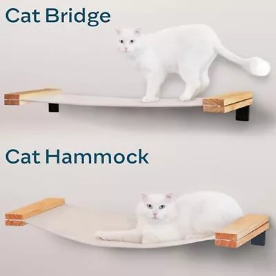 Cat Wall Hammock | Cat Shelf And Perches For Wall | Cat Bridge | Modern Cat  • $54.30