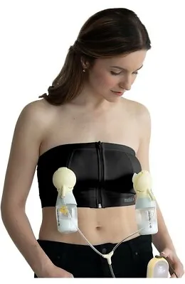 Medela L Large Easy Expression Hands Free Nursing Bra Strapless Frontal Zipper • $13.95