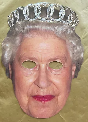 12 Pack Queen Elizabeth Face Masks UK British Events Celebrations Fancy Dress • £19.99