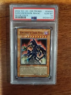 2004 YU-GI-OH! Sorcerer Of Dark Magic Movie Promo PSA 10 • $75