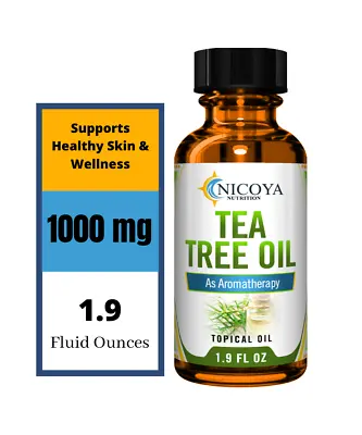 100% Pure & Natural Tea Tree Essential Oil Therapeutic Grade Oil- Melaleuca • $11.25