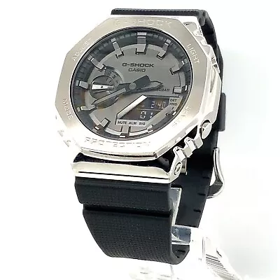 Casio GM-2100-1ACR Men’s 44mm G-Shock Silver Stainless Steel Watch • $99.95