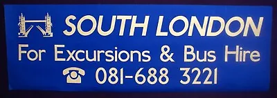 South London Excursion & Bus Hire London Transport Destination Bus Blind 1995 • £30