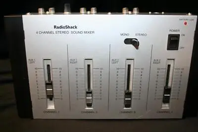 £24.03 • Buy Radio Shack 4 Channel Stereo Sound Mixer 32-2056 | Excellent Condition