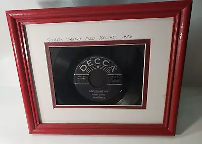 BOBBY DARIN 1st Release 45 “Rock Island Line”  Timber  ON DECCA 1956 Framed • $10