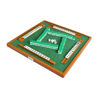  Mahjong Set With Folding Mahjong Table Portable Mah Jong  Set For C5D8 • $28.79