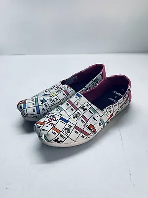 Toms X Monopoly Black Canvas Womens Shoes | Size 7 | No Box • $19.99