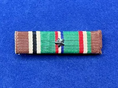 US WWII WW2 Europe-Africa And Middle East Campaign Ribbon Bar W 2 Stars A236 • $9.99