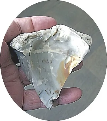 Mesolithic Stone Hand Axe Skillfully Fashioned But Unfinished. • $36.06