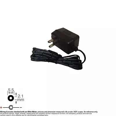 AC DC Power Adapter 5521 Reverse Negative Minus Polarity Casio AD-A60024 E159614 • $5.40