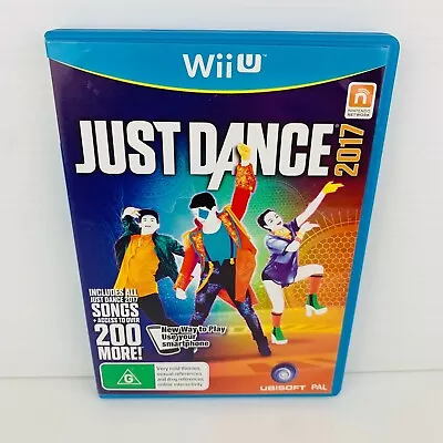 Just Dance 2017 (Nintendo Wii U 2016) AUS PAL Complete Tested • $13.95