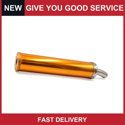 $28.79 • Buy Universal 350 X 65mm Motorcycle Cylinder Shaped Exhaust Pipe Muffler Pack Of 1