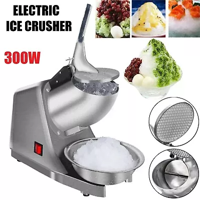Electric Ice Crusher Machine Ice Shaver Commercial Ice Machine Snow Cone Maker • $79.99