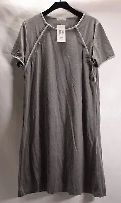 Ekouaer Nursing Nightgown Nightdress Hospital Gown Gray L Womens NWT • £28.50