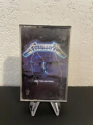 $25 • Buy Vintage Metallica Ride Lightning Cassette Tape Heavy Metal 1984 Rock  MegaForce