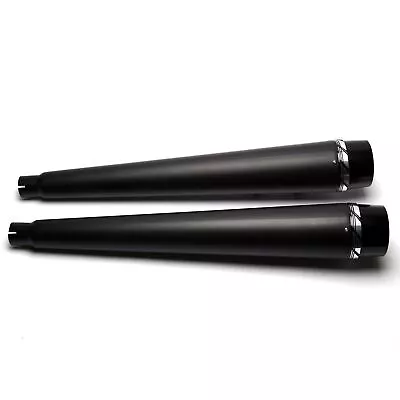£247.99 • Buy Black 4'' Megaphone Slip-on Exhaust Mufflers For Harley FLHX Street Glide 06-16