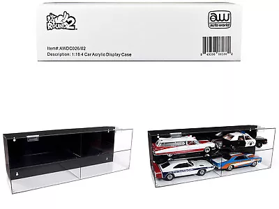 4 Car Acrylic Display Show Case For 1/18 Scale Models Auto World • $106.89