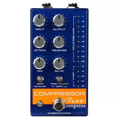 Empress Bass Compressor Effects Pedal Blue • $274