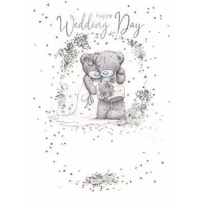 Me To You Tatty Teddy 5x7  Happy Wedding Day Congratulations Greetings Card • £1.80