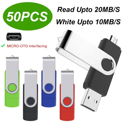 Wholesale USB 2.0 10PCS OTG Micro Flash Drives 1GB/Pendrive Thumb Drive Lot • $66.72