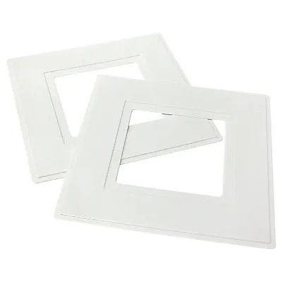 2 X Single Light Switch White Finger Plate Back Surround - Made In Uk  • £3.87