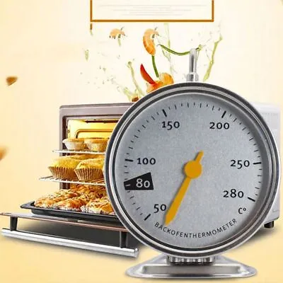 £6.24 • Buy Household Stainless Steel Temperature Gauge  Round Dial Oven Thermometer