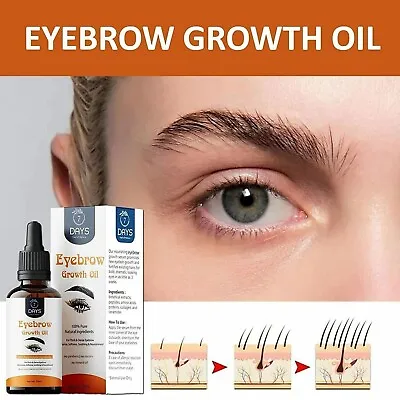 Eye-Brow Enhancing Serum Eyebrow Enhancer Growth Volume Thicker Fuller Oil 30ml • $22.28