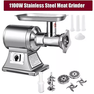 550LB/h 1100W Commercial Meat GrinderElectric Sausage Stuffer193RPM Heavy Duty • $220.91